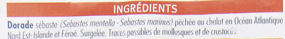 Filets de Dorade-Sébaste - Ingrediënten - fr