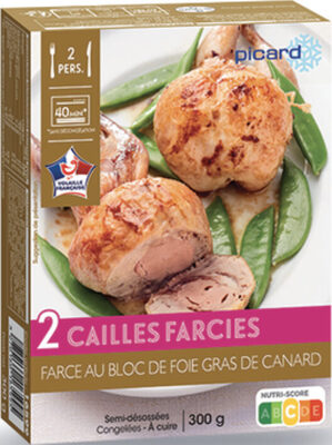 Cailles farcies - Farce au bloc de foie gras de canard - Product - fr