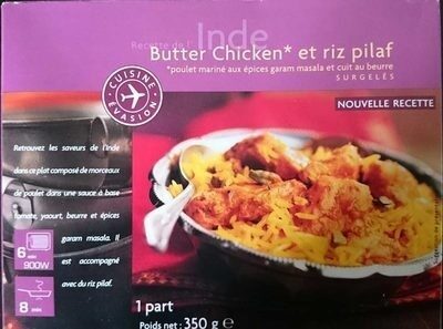 Butter chicken et riz pilaf - نتاج - fr