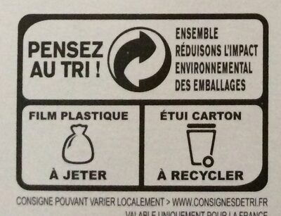 Flammekueche Lardons Fumé - Oignon - Instruction de recyclage et/ou informations d'emballage