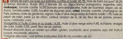 2 Tartares de Saint-Jacques - Ingredients - fr