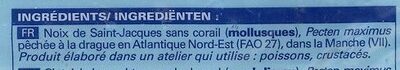 Noix de Saint-Jacques sans corail (France) - Ingredients - fr