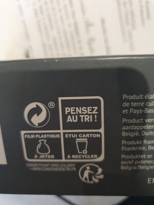 écrasé de pommes de terre à l'huile d'olive (7.5%) - Recycling instructions and/or packaging information - fr