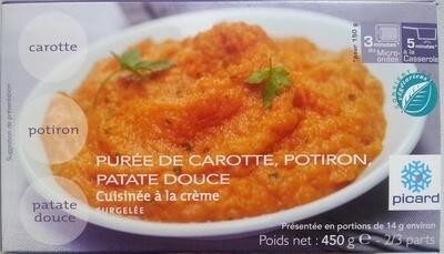 Purée de carotte, potiron, patate douce cuisinée à la crème - Product - fr