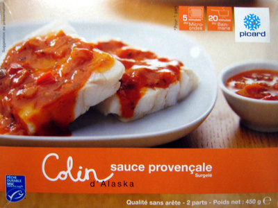 Colin d'Alaska sauce provençale, Surgelé - Produit