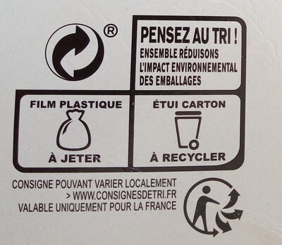Poêlée cuisinée à la forestière - Instruction de recyclage et/ou informations d'emballage