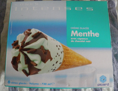 Cônes intenses - Crème glacée menthe - Product - fr