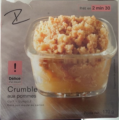 Crumble pommes - Product - fr