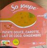So Soupe Patate Douce, Carotte, Lait de Coco, Gingembre - Produit
