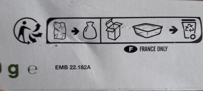 Lasagnes saumon, epinard - Recycling instructions and/or packaging information - fr