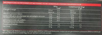 4 Kidcônes au Lait : Vanille - Framboise - Vanille - Chocolat - Nutrition facts - fr