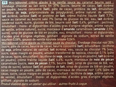 8 Mini Best Vanille Chocolat - Ingredients - fr