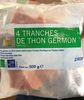 4 Tranches de thon germon - Produit