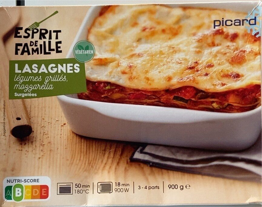 Lasagnes Légumes Grillés, Mozzarella - Produit