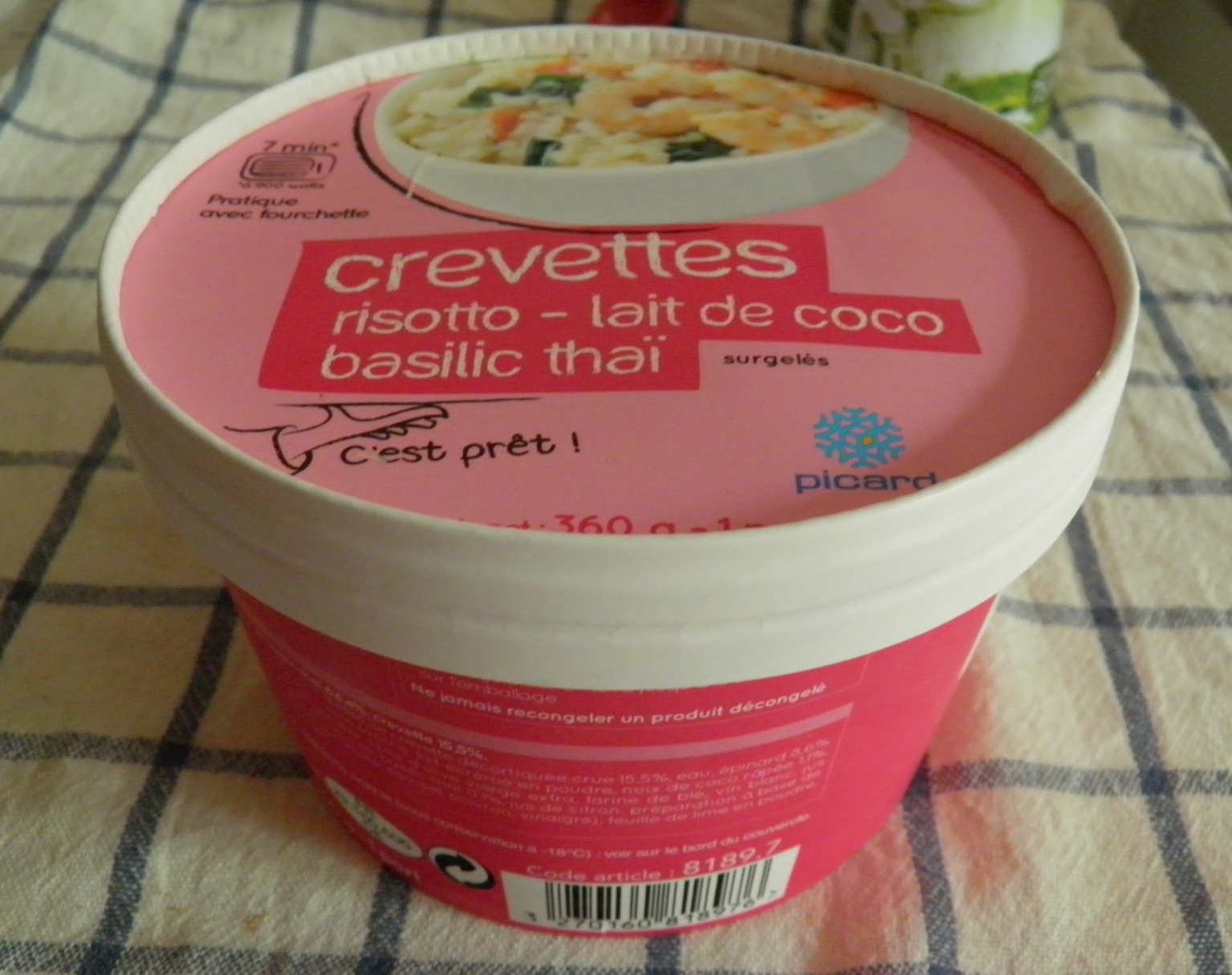 Crevettes risotto-lait de coco-basilic thaï, surgelés - Product - fr
