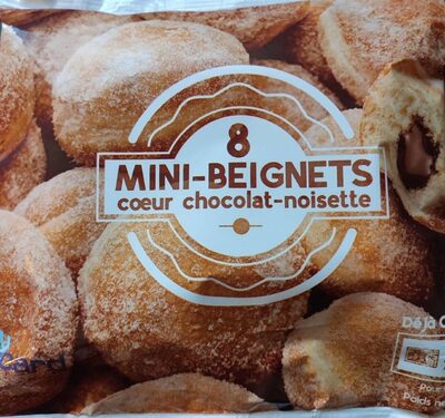 Mini-beignets cœur chocolat-noisettes - Product - fr