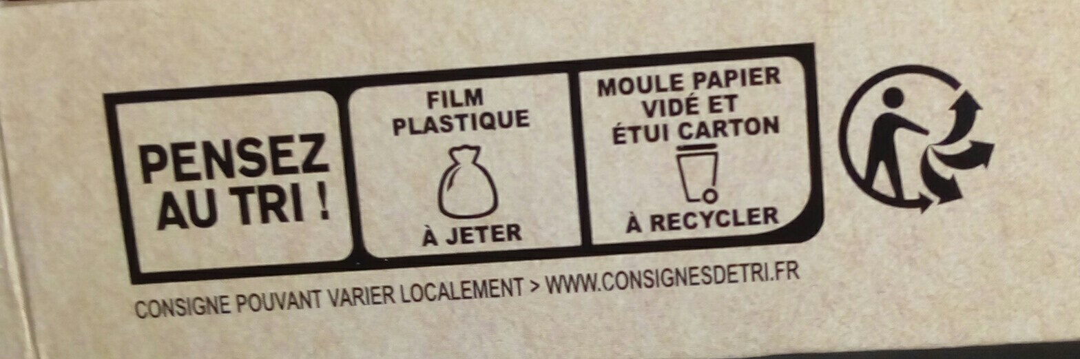 Tartelette cacao facon mendiant - Recycling instructions and/or packaging information - fr