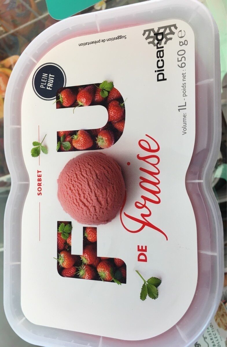 Sorbet de fraise - Produit