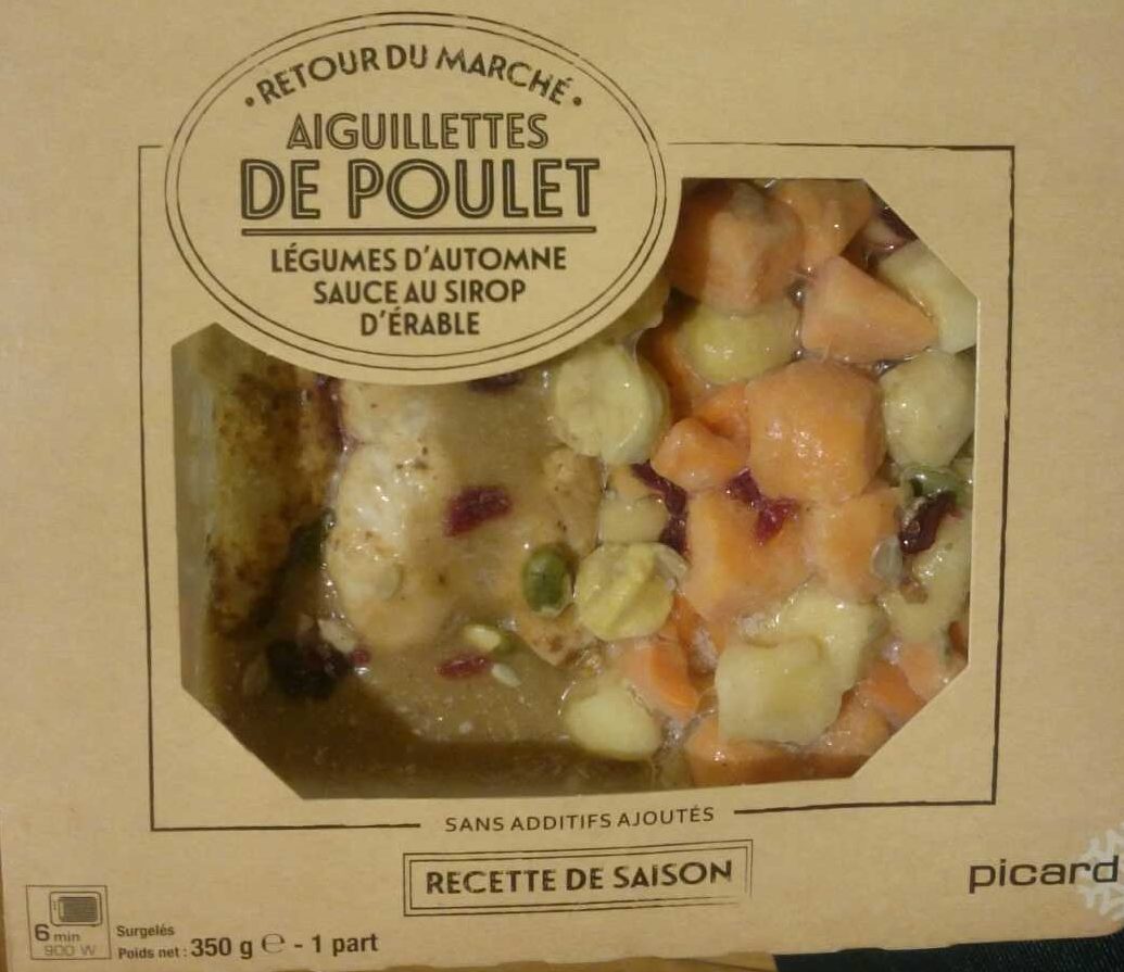 Aiguillettes de Poulet, Légumes d'automne, Sauce au Sirop d'Érable - Produit