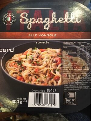 Spaghetti Alle Vongole - Produit