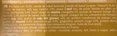 Bibimbap - Ingredients - fr