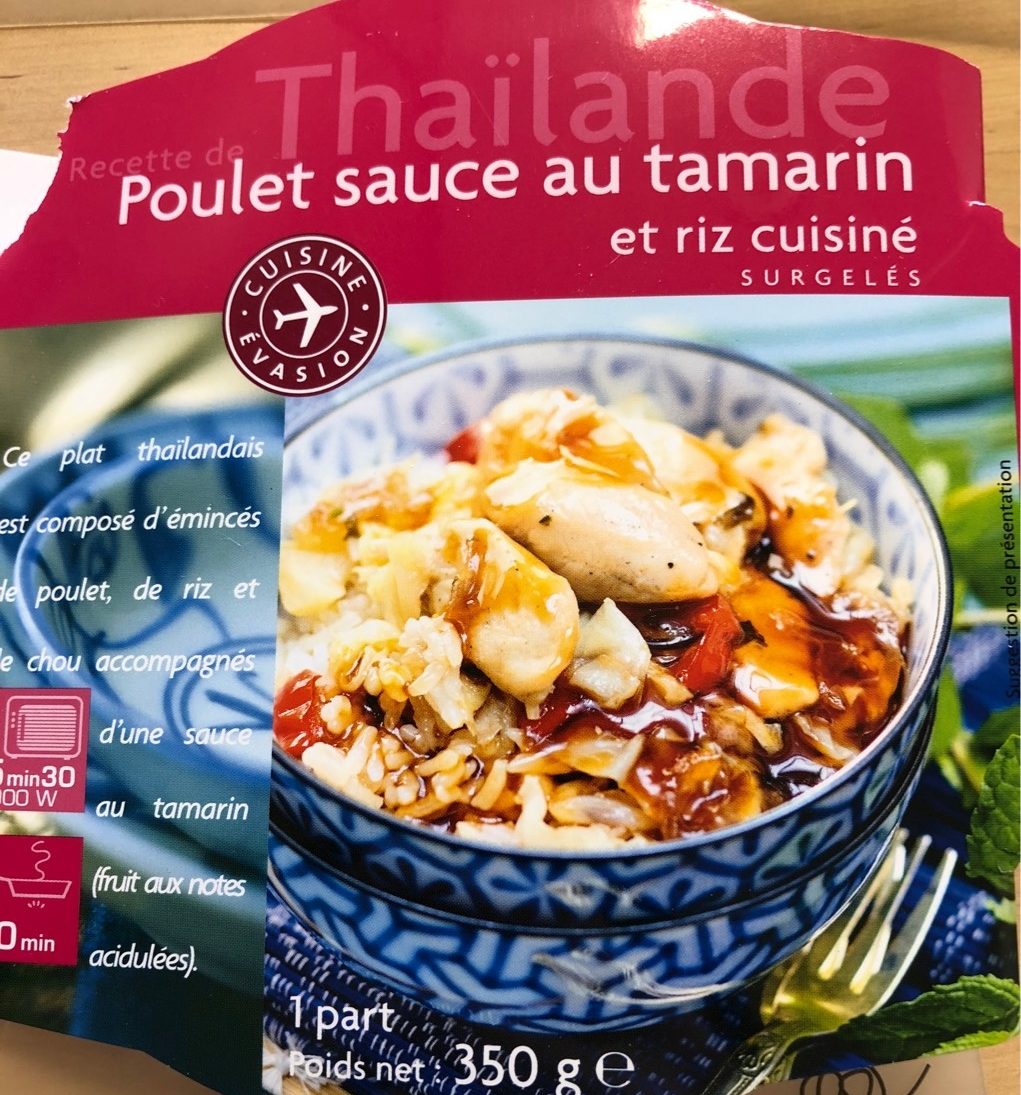 Poulet sauce au tamarin et riz cuisiné - Produit