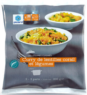 Curry de lentilles corail et légumes - Product - fr