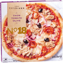 Pizza N°18 - Thon, Tomate, Olive - Product - fr