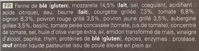 4 Paniers Mozzarella Légumes du Soleil - Ingrediënten - fr