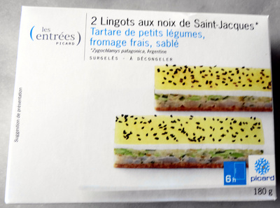2 Lingots aux noix de Saint-Jacques* - surgelés - Produkt - fr