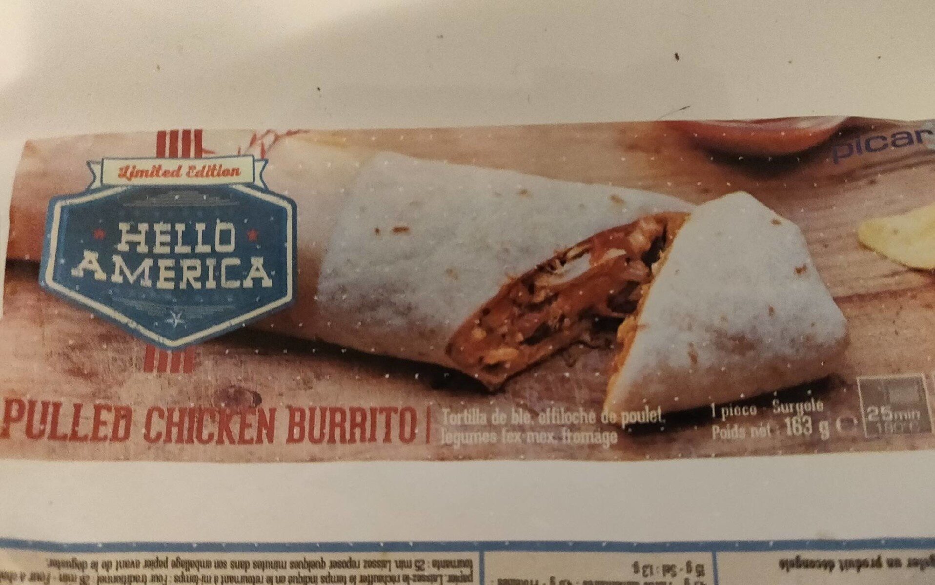 Pulled chicken burrito - Product - fr