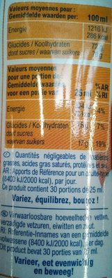 Carrefour sirop tropical - Nutrition facts - fr