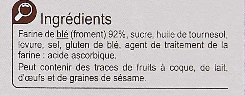 Pain grillé Au froment - Ingrediënten - fr
