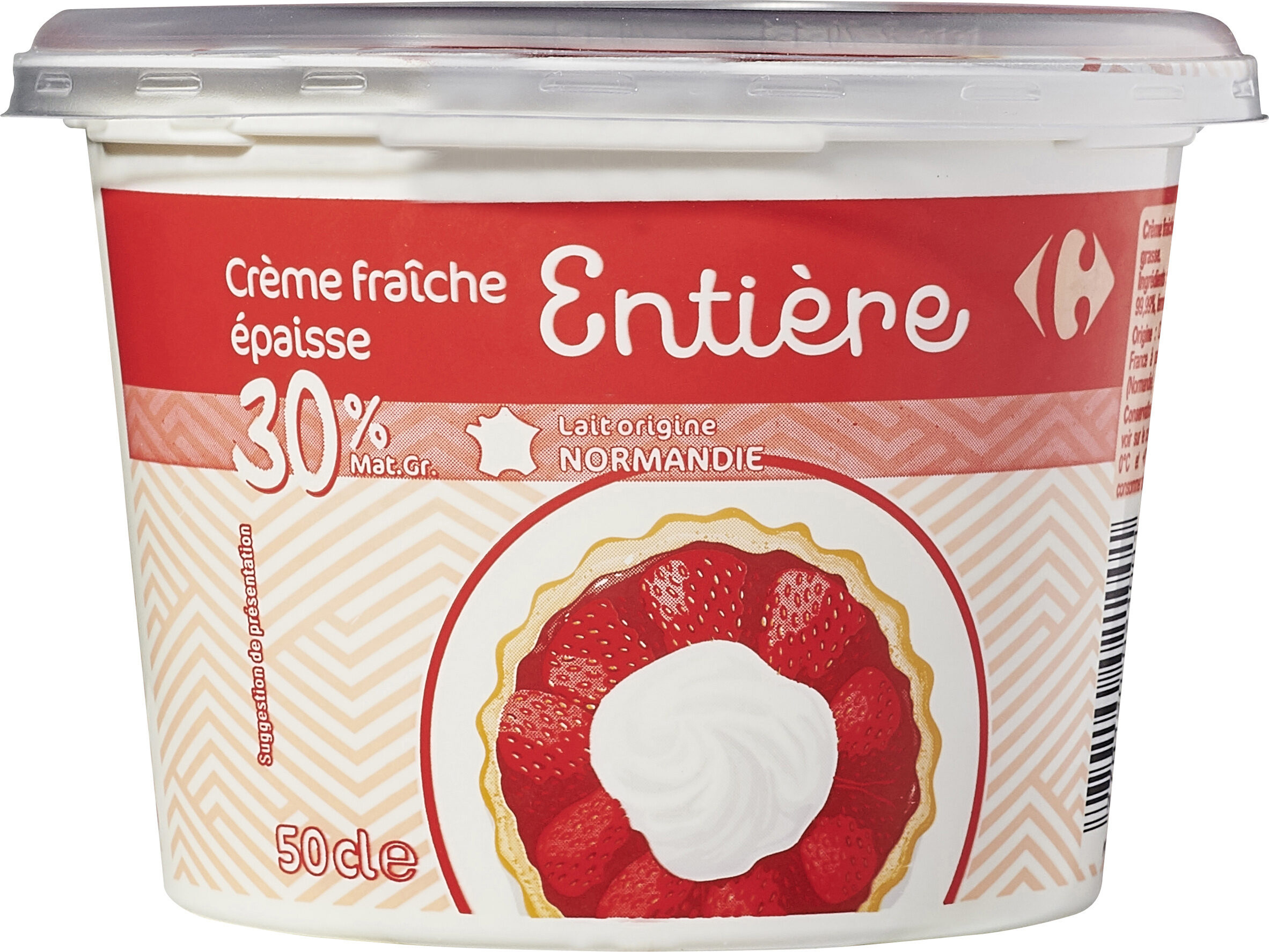 Crème Fraîche épaisse de Normandie 38% mat. gr. - Produit