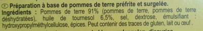 Pommes noisettes - Ingredients - fr