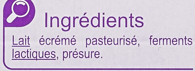 Fromage Blanc nature - Ingrédients