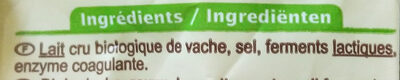 Emmental français râpé au lait cru - المكونات - fr