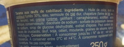 Tarama aux œufs de cabillaud - Ingrediënten - fr