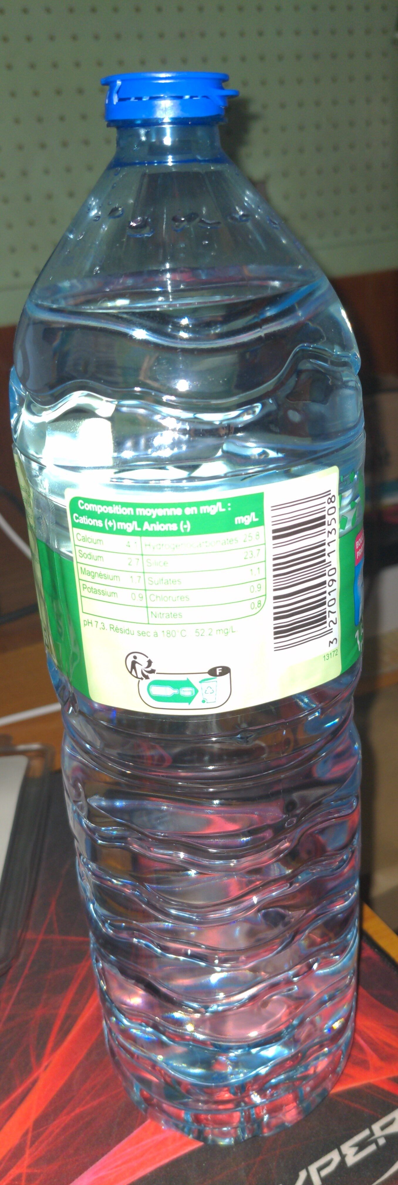 eau de source - Tableau nutritionnel