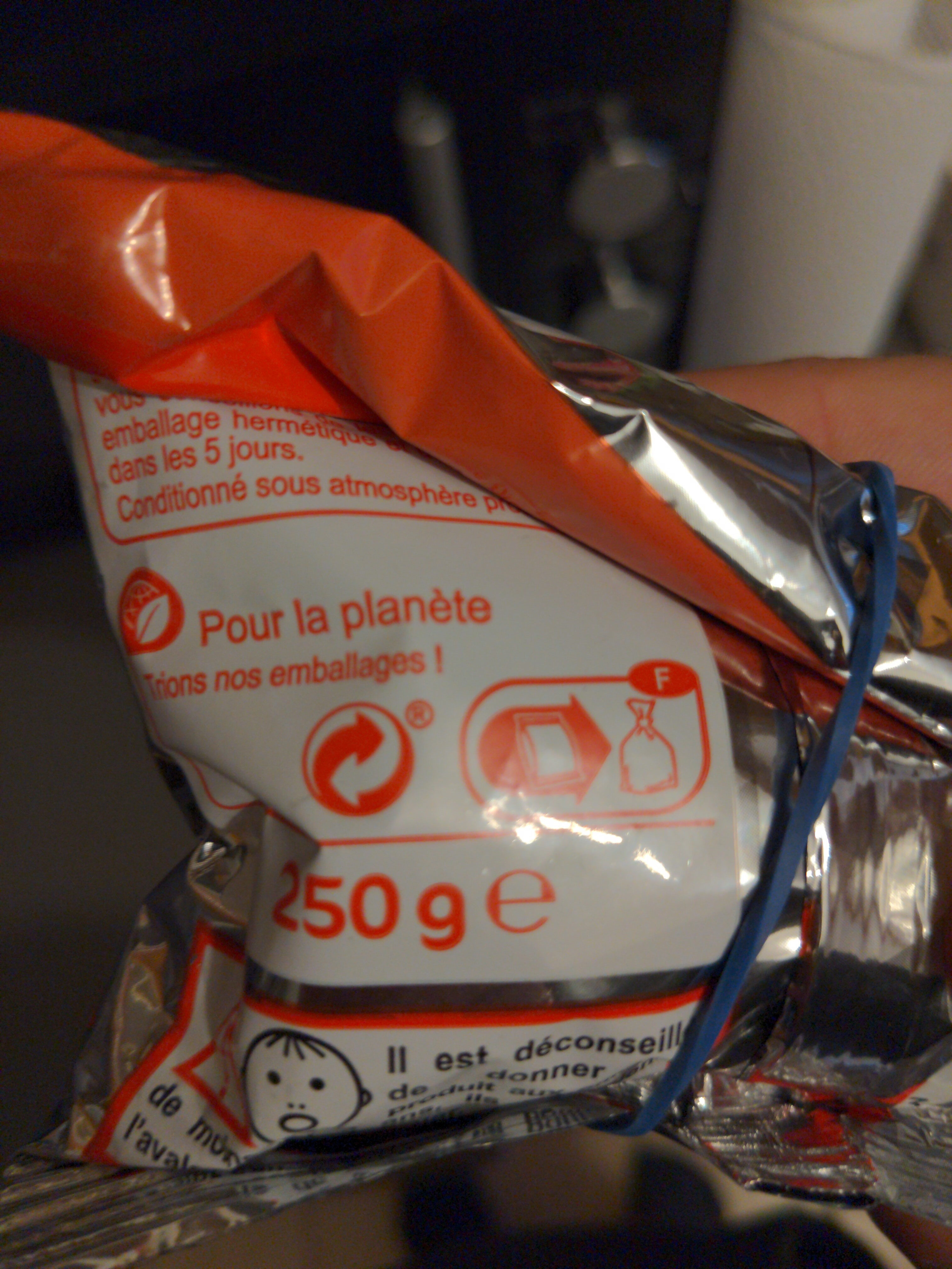 Cacahuètes Grillées Salées - Istruzioni per il riciclaggio e/o informazioni sull'imballaggio - fr