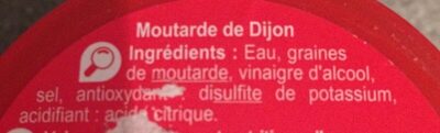 Moutarde de Dijon - Ingrédients