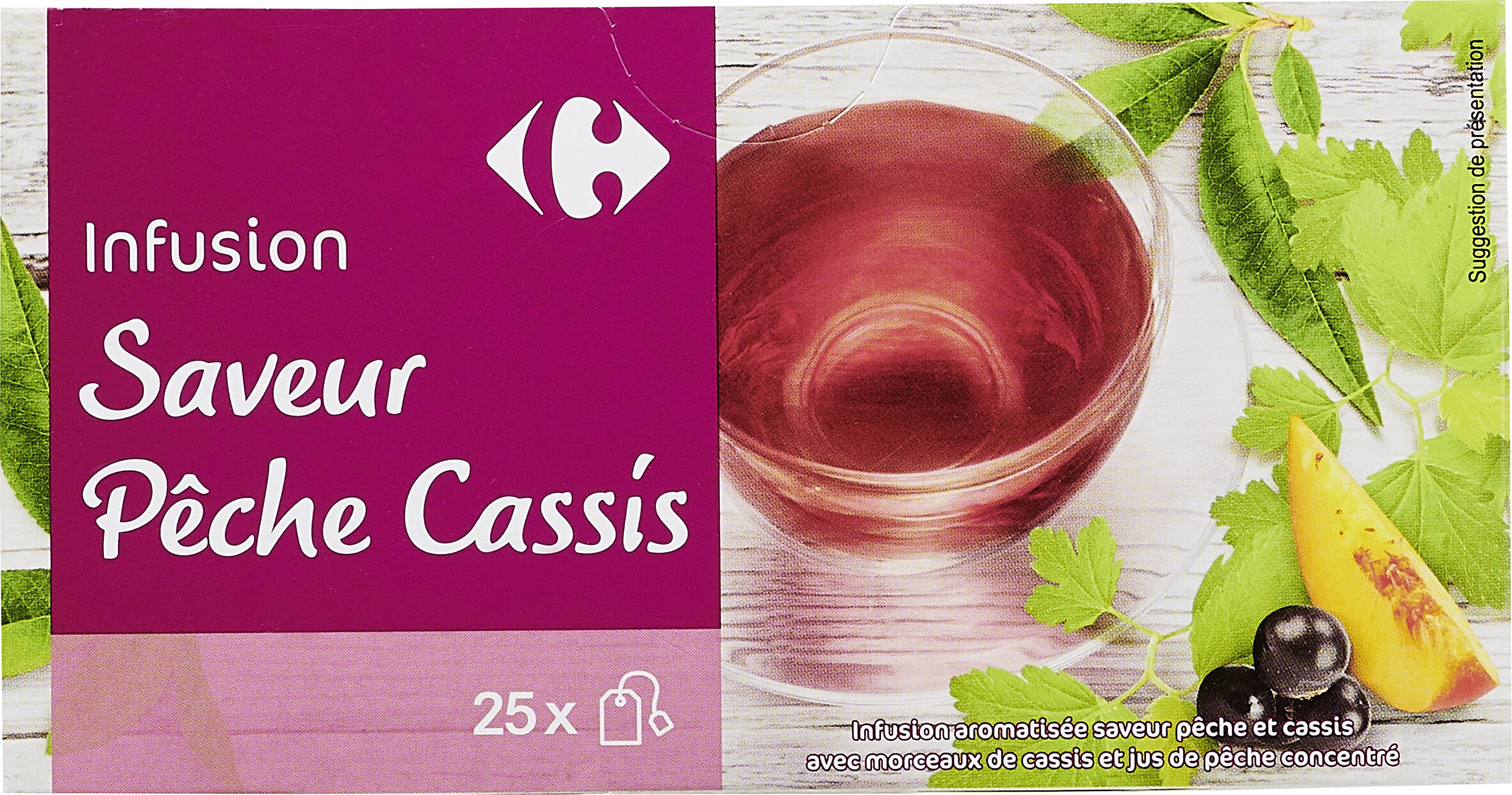 Infusion saveur pêche cassis - Prodotto - fr