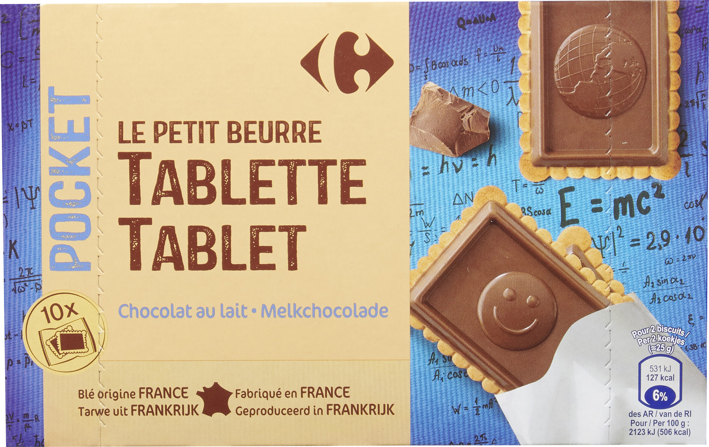 POCKET LE PETIT BEURRE TABLETTE Chocolat au lait - Prodotto - fr