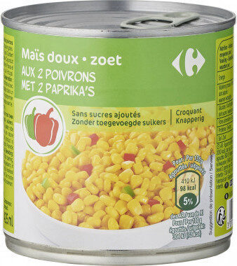 Maïs doux aux 2 poivrons - Produkt - fr