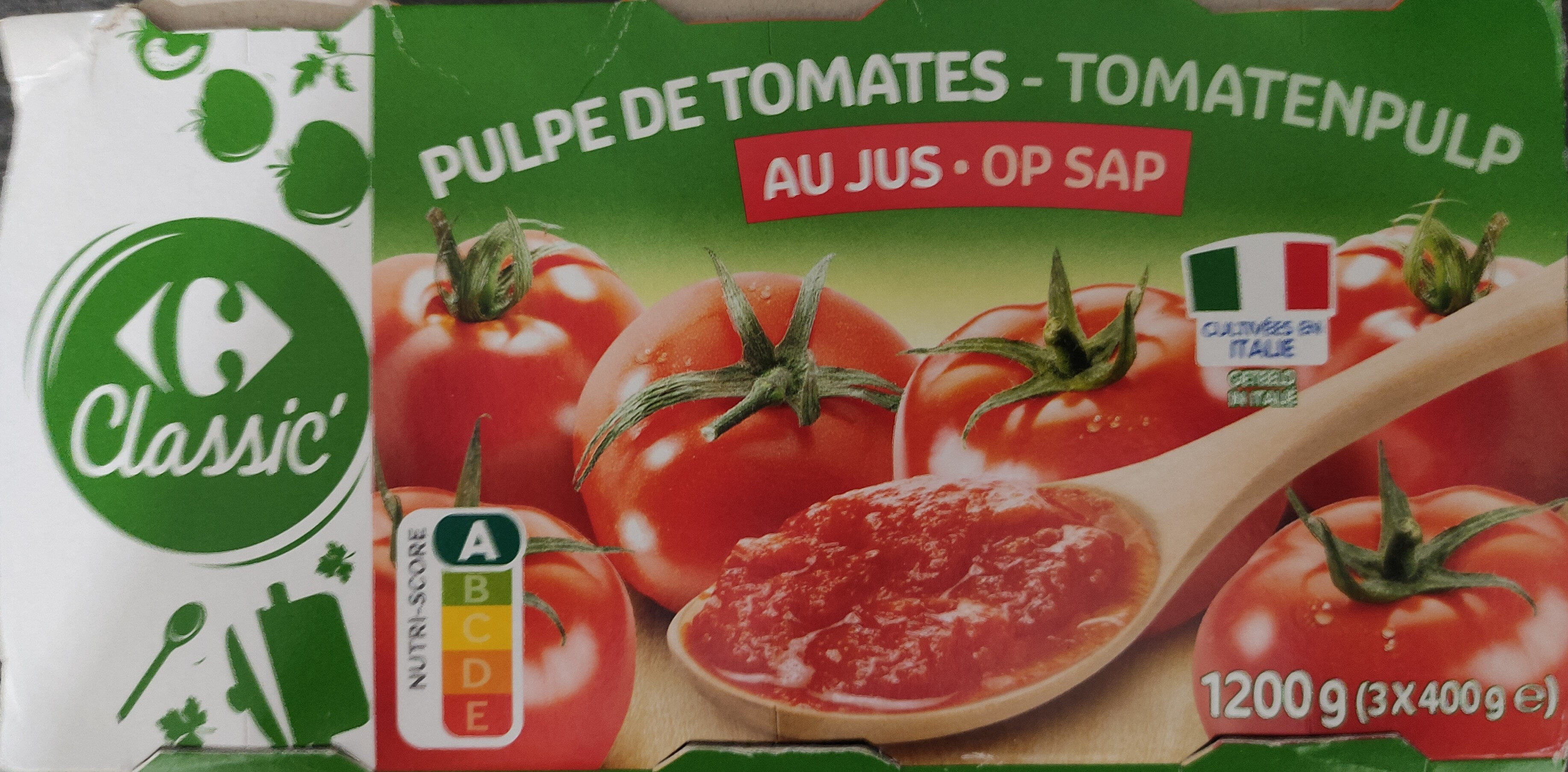 Pulpe de tomates nature - Product - fr