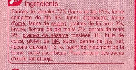 Biscottes - Ingredientes - fr
