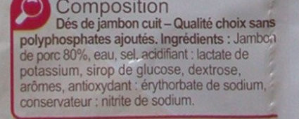 Dés de Jambon - Ingredients - fr