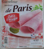 Jambon de Paris, Cuit à l'étouffée (4 Tranches) - Product