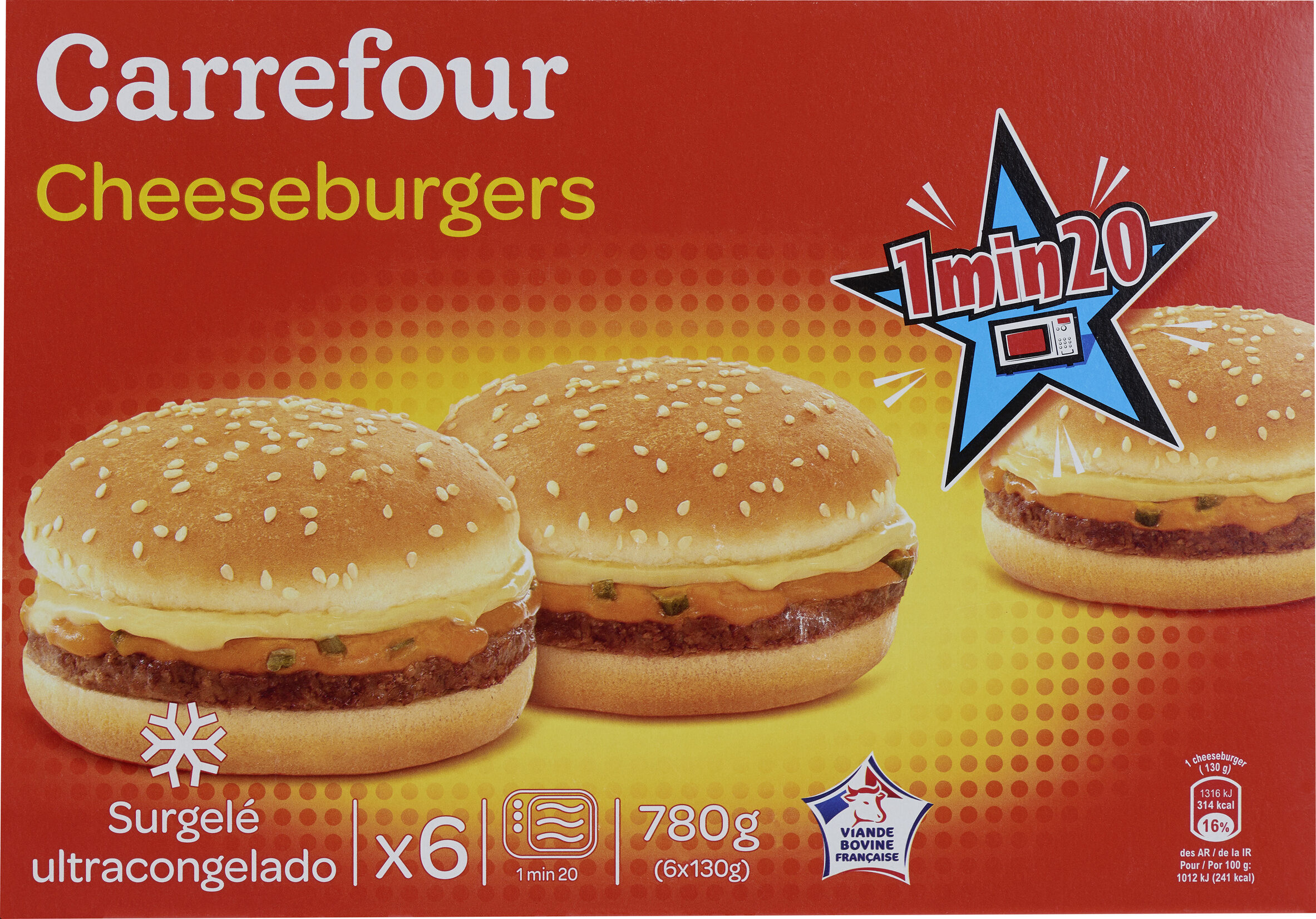 6 Cheese burgers - Product - fr
