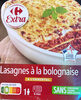 Lasagnes à la bolognaise à l'emmental - Производ
